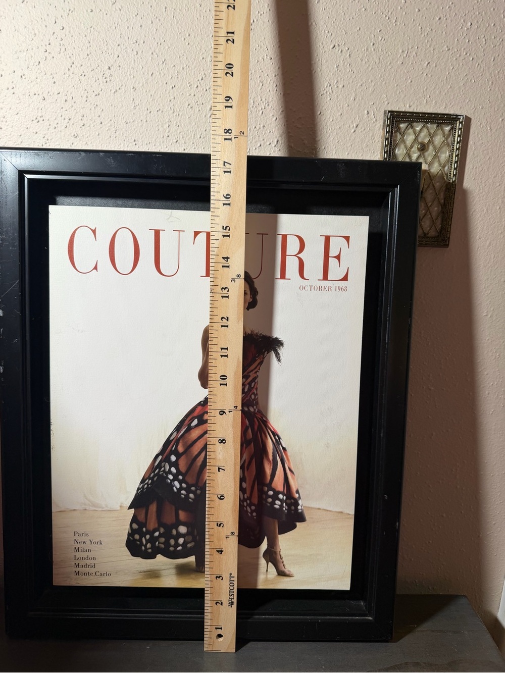 Target Home Couture Fashion Wall Art Set of 2 Black Framed Prints 14.5 x 17.5
